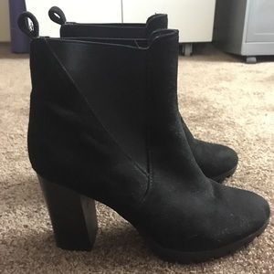 Black ankle boots